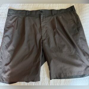 PGA Tour Golf Men's Classic Pleated Dress Shorts - Dark Gray